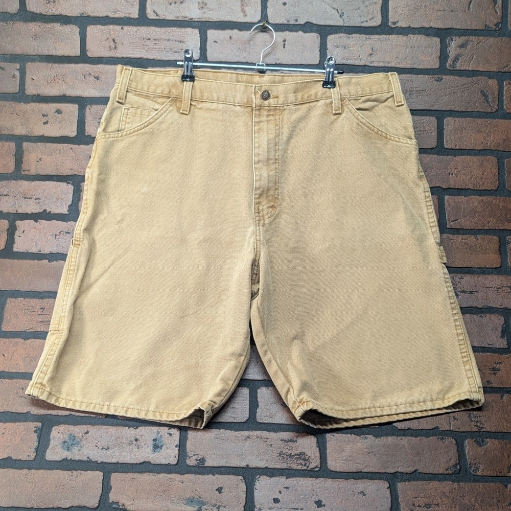 Dickies Vintage Y2K Brown Duck Carpenter Shorts Jorts Mens 38 Relaxed Fi